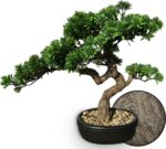 Artificial Juniper Bonsai Tree in Ceramic Pot