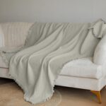 Soft Warm Linen Tassel Throw Blanket